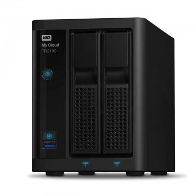 Сетевое хранилище Western Digital My Cloud Pro Series PR2100 WDBBCL0280JBK-NESN Сетевое хранилище Western Digital My Cloud Pro Series PR2100 WDBBCL0280JBK-NESN