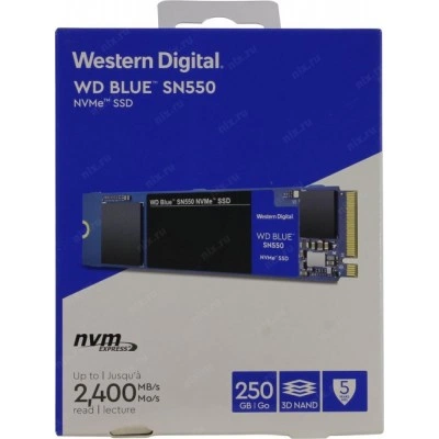 Твердотельный накопитель Western Digital WD Blue SN550 WDS250G2B0C Твердотельный накопитель Western Digital WD Blue SN550 WDS250G2B0C